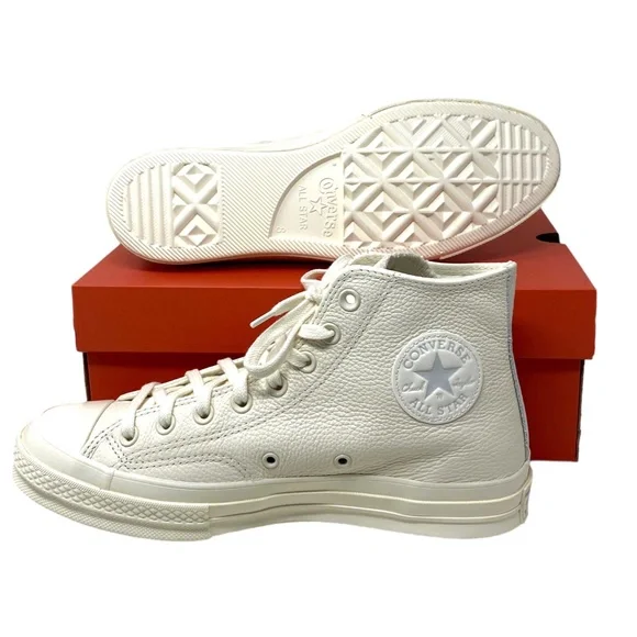 Converse Chuck 70 Sneakers For Women Leather Egret Shoes High Top Casual A00731C - Picture 7 of 9